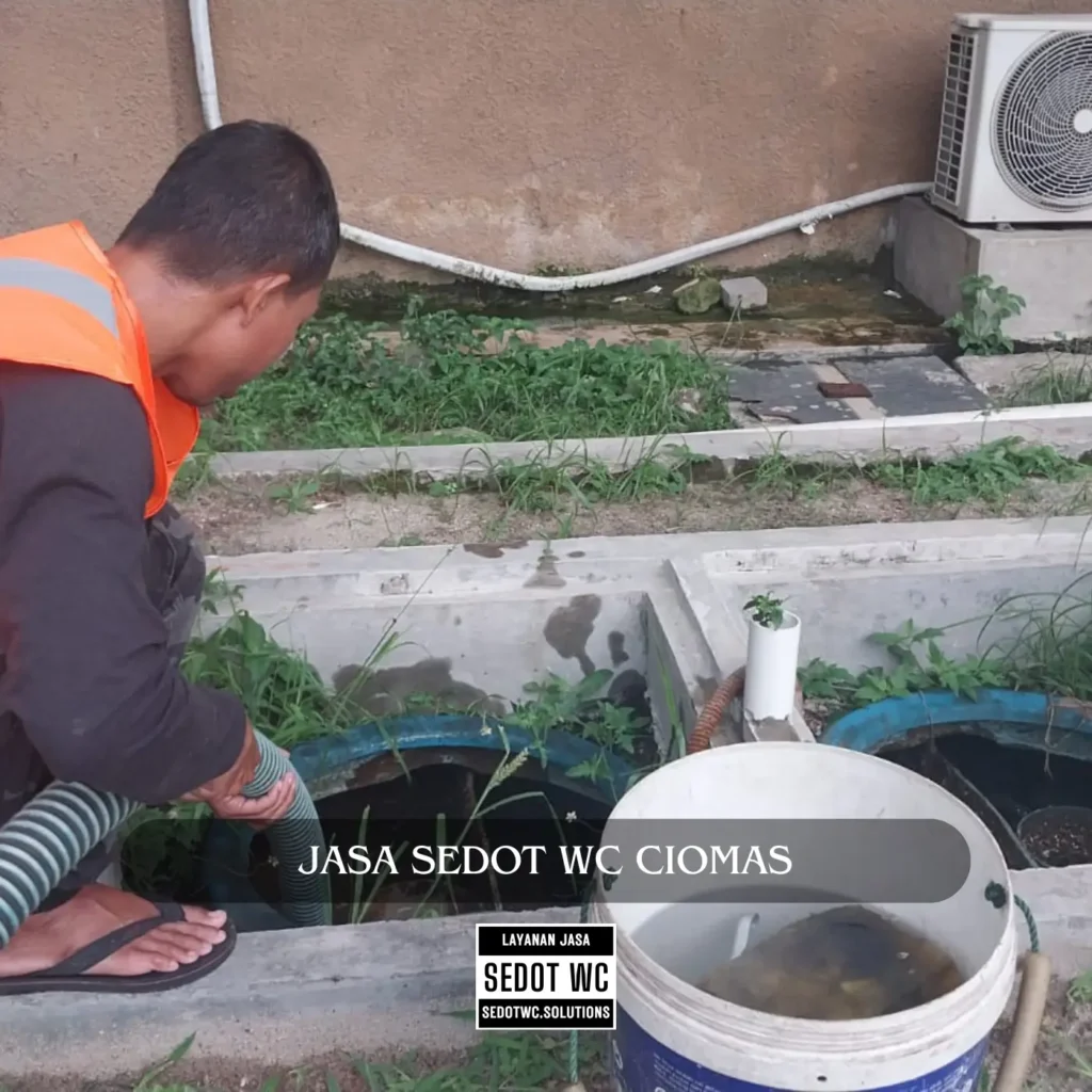 Layanan sedot WC profesional di Ciomas, Bogor untuk septic tank penuh dan saluran mampet